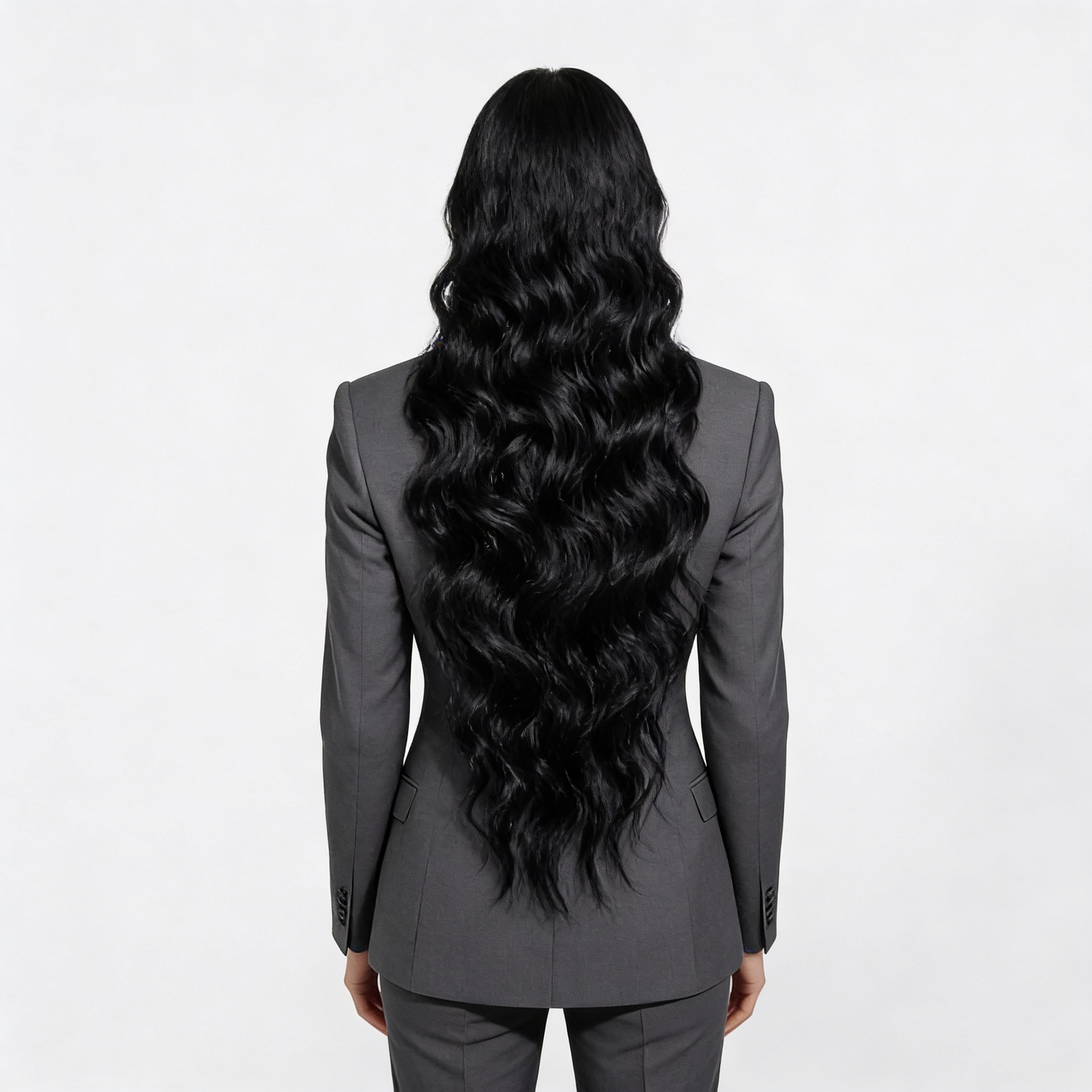 Raw Black Curly Weft Extensions