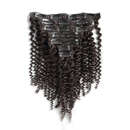Virgin Black Deep Wave Clip In Extensions