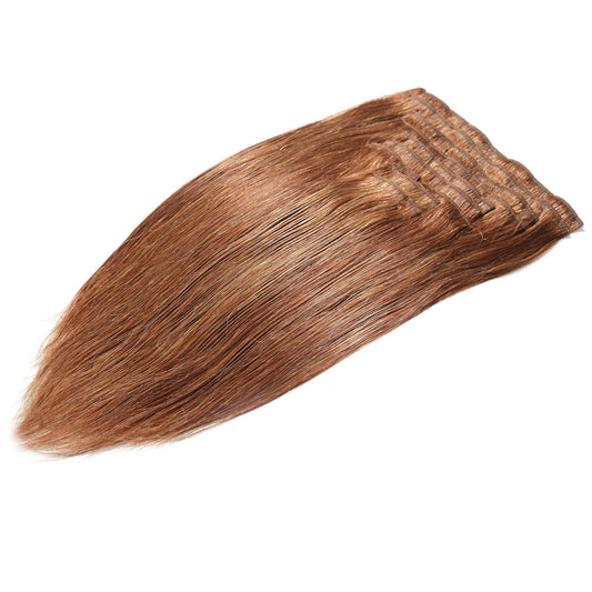 Raw Light Brown Clip In Extensions