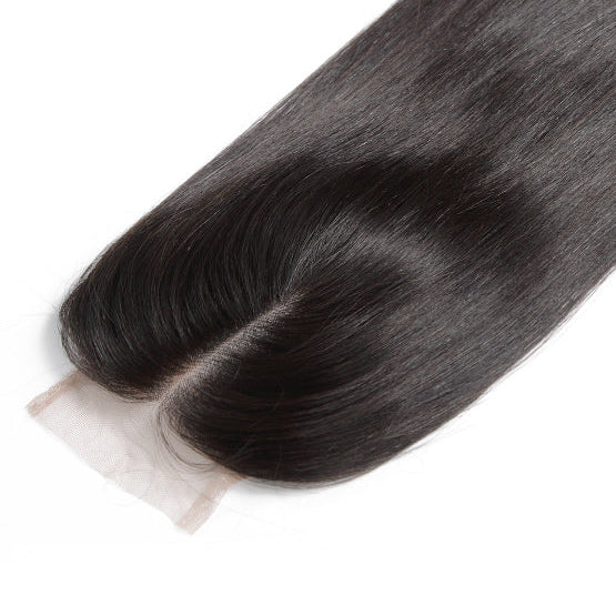 Raw Black Straight Closure