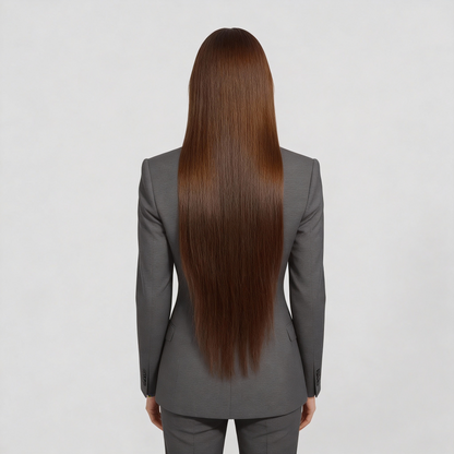 Raw Dark Brown Clip In Extensions