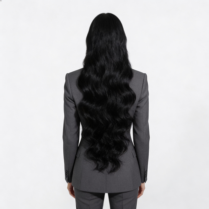 Raw Black Body Wave Weft Extension
