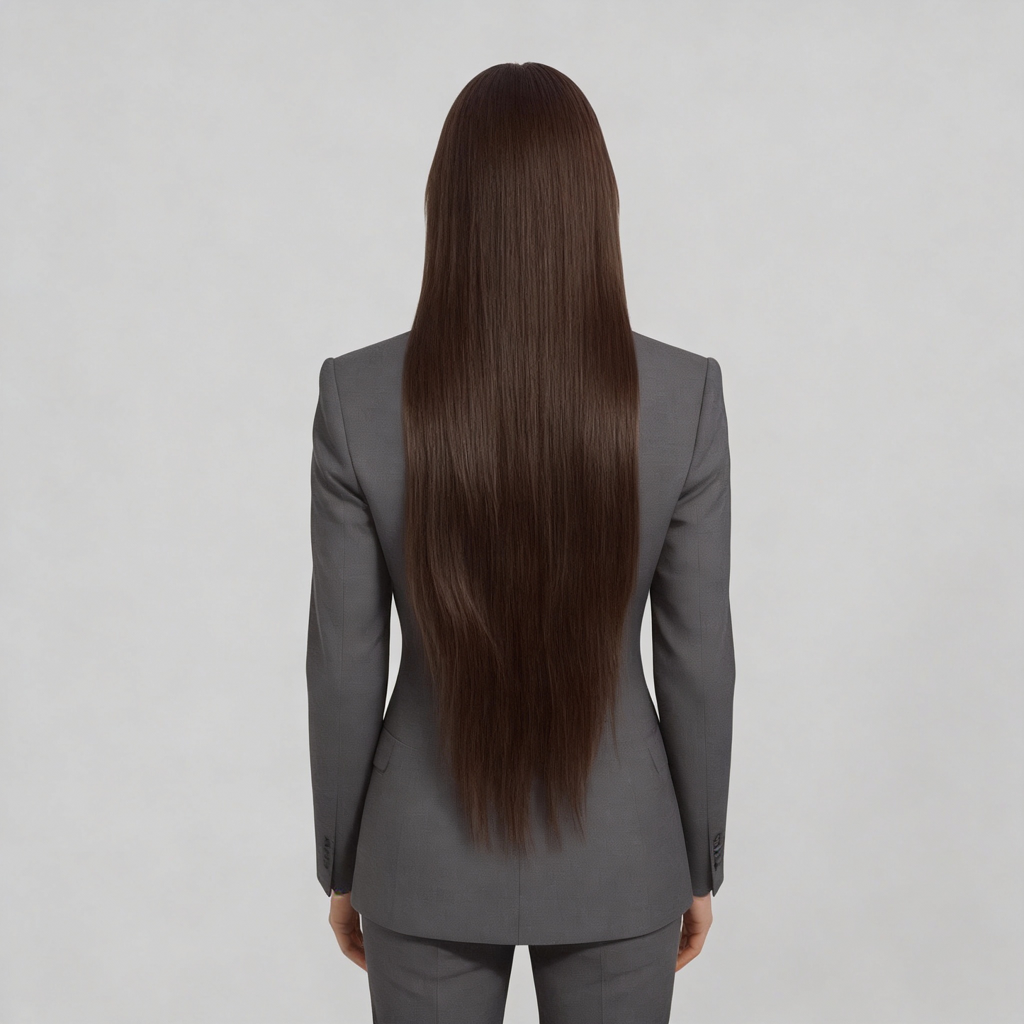 Raw Dark Brown Straight I-Tip Extensions