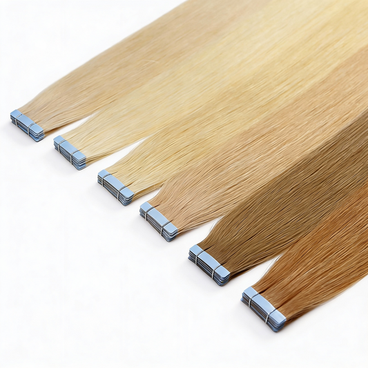 Raw Lighter Colour Tape In Extensions