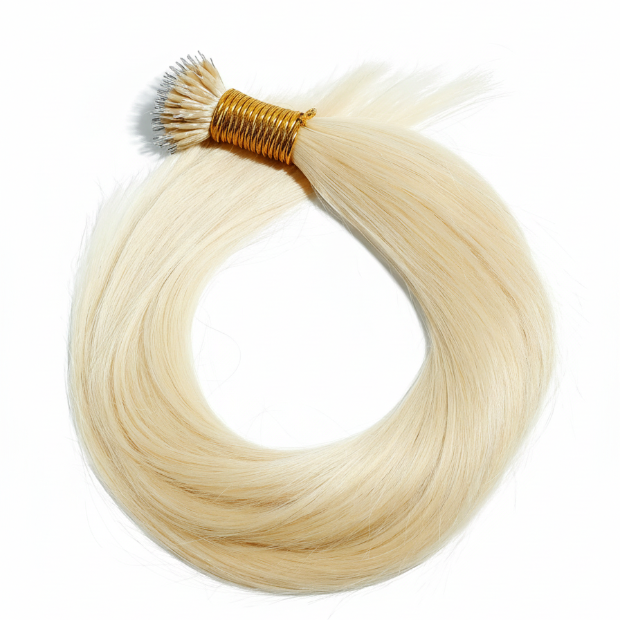 Virgin Blonde Straight I-Tip Extensions